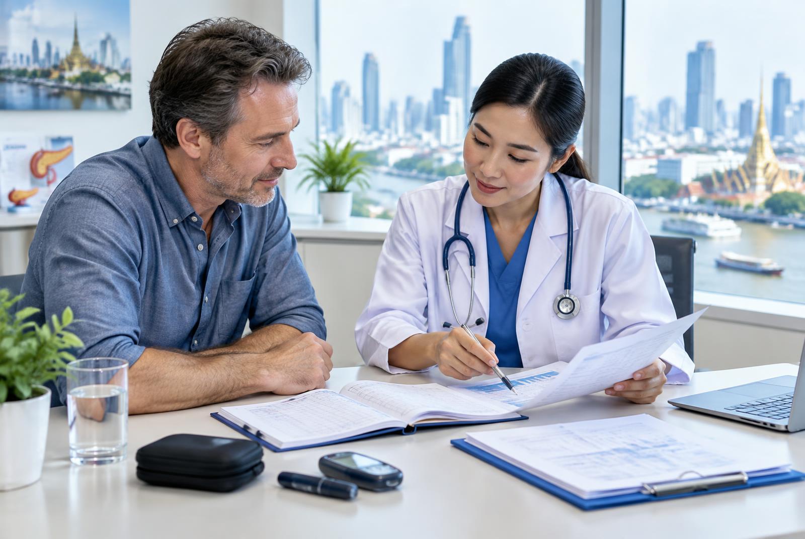 A Diabetes Consultation in Bangkok: Records, Tests, and Questions to Prepare